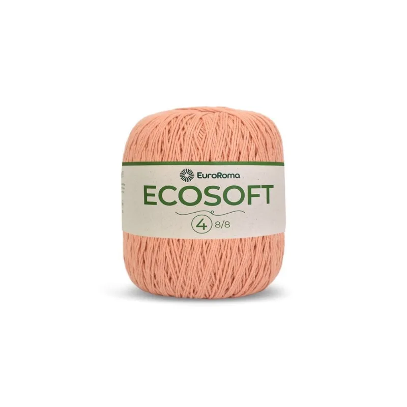Barbante Euroroma Ecosoft 8/8 300g 483m 700 Salmao - EuroRoma