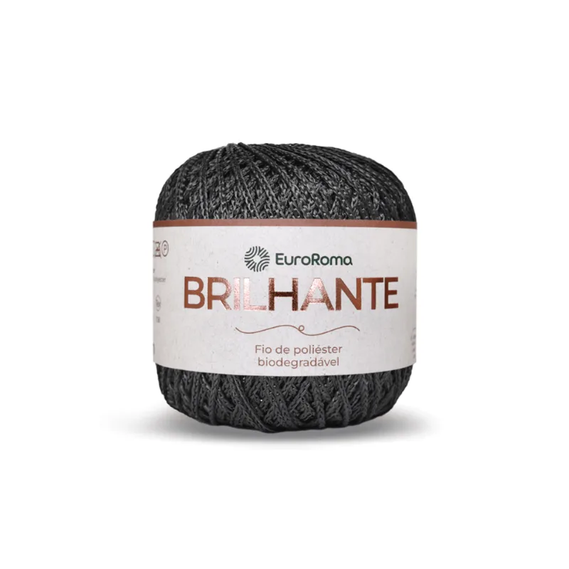 Euroroma Brilhante 100g C/136m 250 Preto - EuroRoma