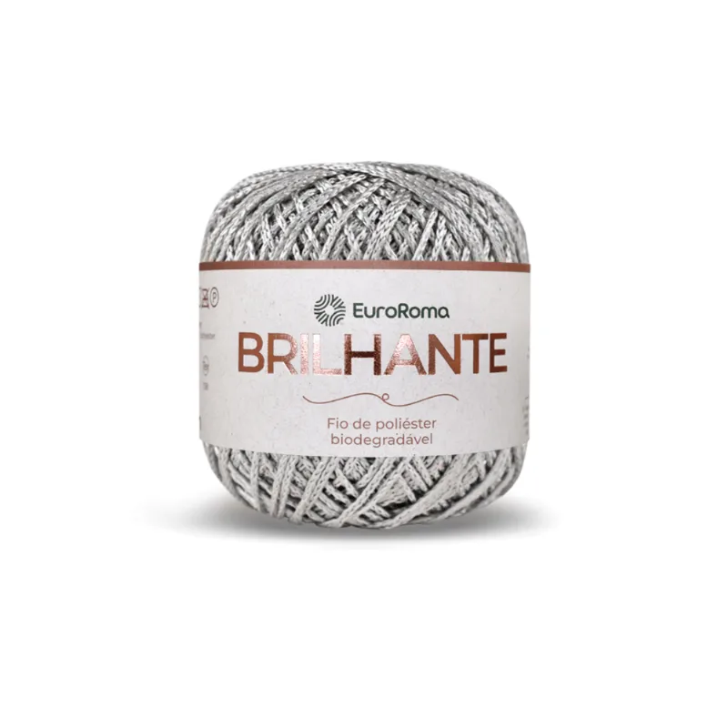 Euroroma Brilhante 100g C/136m 260 Prata - EuroRoma