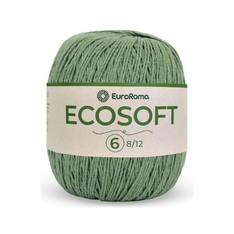 Barbante Euroroma Ecosoft 8/12 422g C/452m 802 Esmeralda - EuroRoma