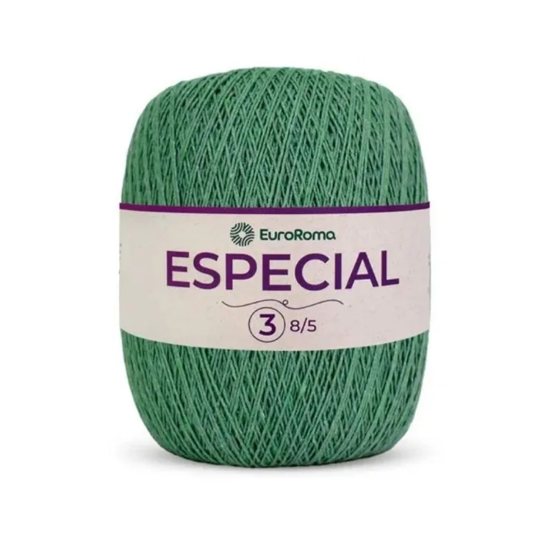 Barbante Euroroma Especial 8/5 500g C/1400m Esmeralda - EuroRoma