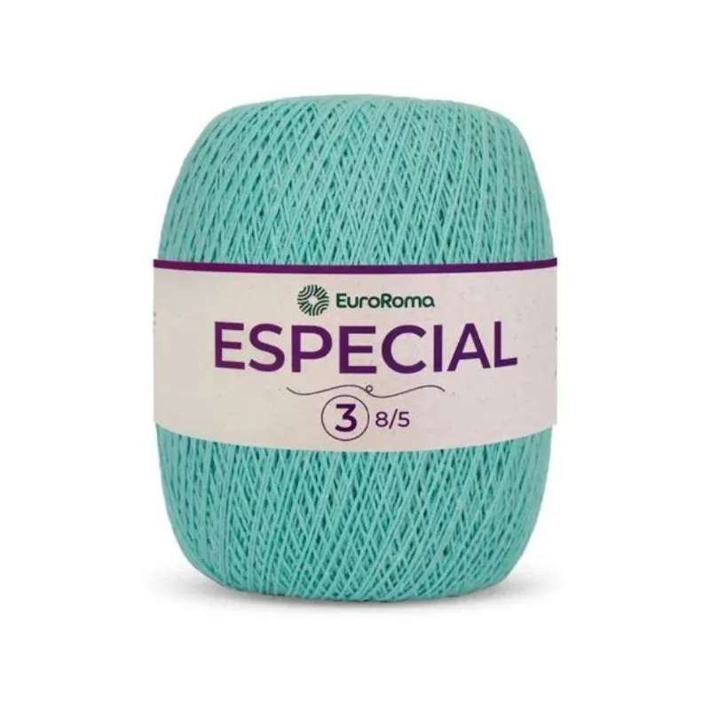 Barbante Euroroma Especial 8/5 500g C/1400m Verde Agua Claro - EuroRoma