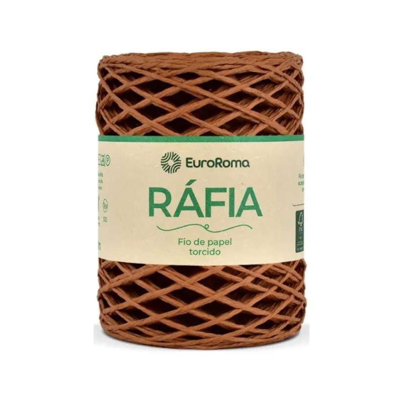 Fio de Rafia Torcido - Euroroma 710 Telha - EuroRoma