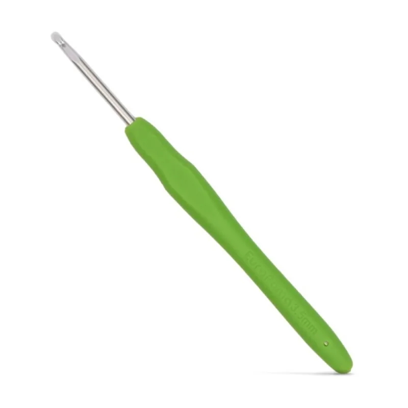 Agulha de Croche Com Cabo Emborrachado 3.5mm - Euroroma - EuroRoma - Artesanato