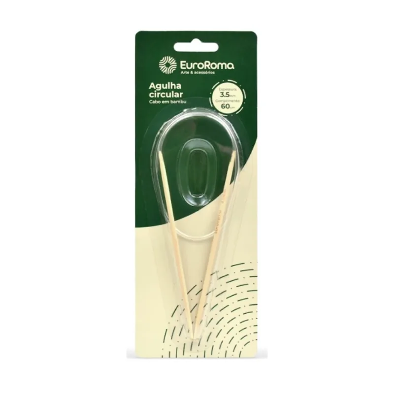 Agulhas de Trico Circular 60cm 3.5mm - Euroroma - EuroRoma