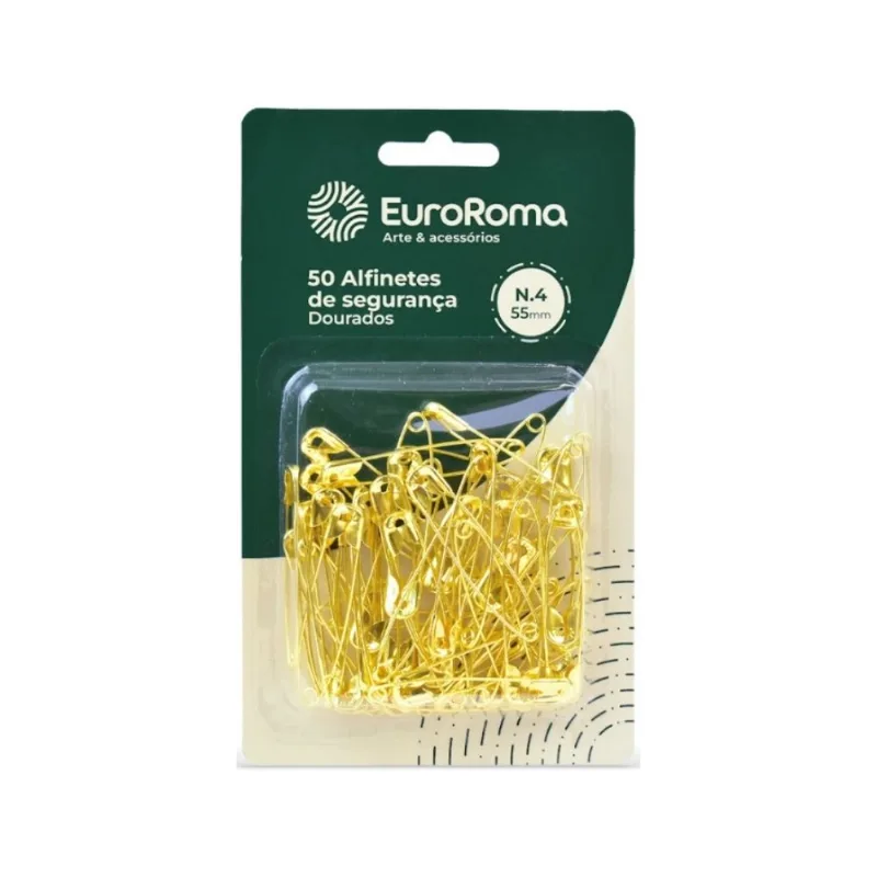 Alfinete Seguranca Dourado 50pc N.5