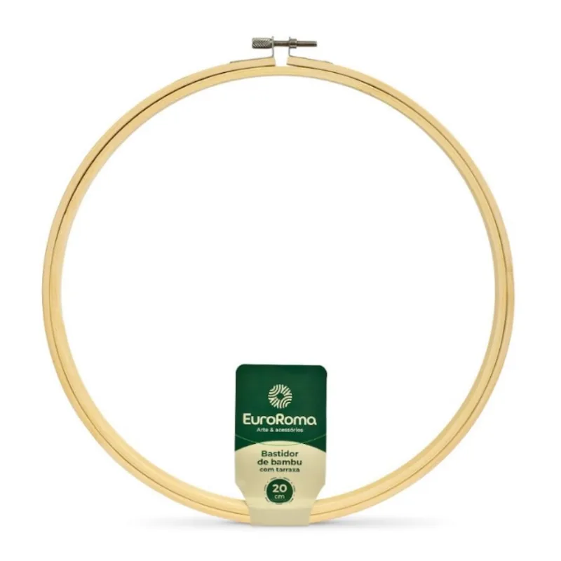 Bastidor de Bambu Com Tarracha 20cm - Euroroma Bastidor de Bambu Com Tarracha 20cm Euroroma - EuroRoma