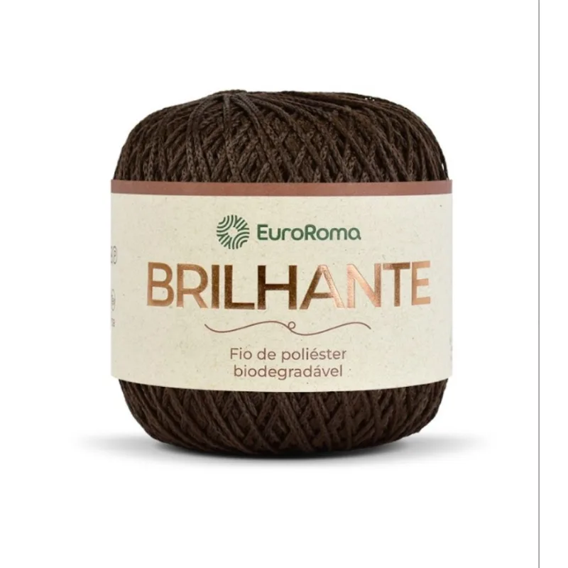 Euroroma Brilhante 100g C/136m 1100 Marrom - EuroRoma
