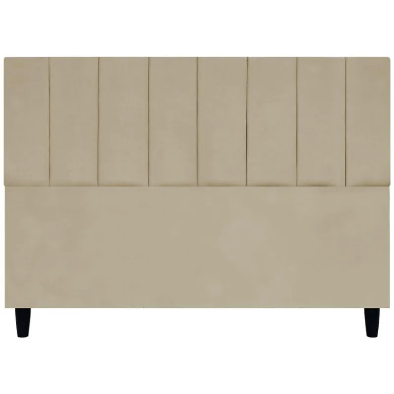 Cabeceira Decorativa Elen Para Cama Queen 160 Cm Suede Nude Suede