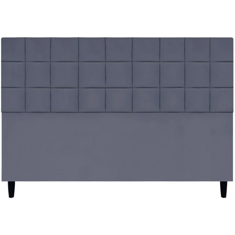 Cabeceira Decorativa Florem Para Cama De King 195 Cm Cinza, Suede
