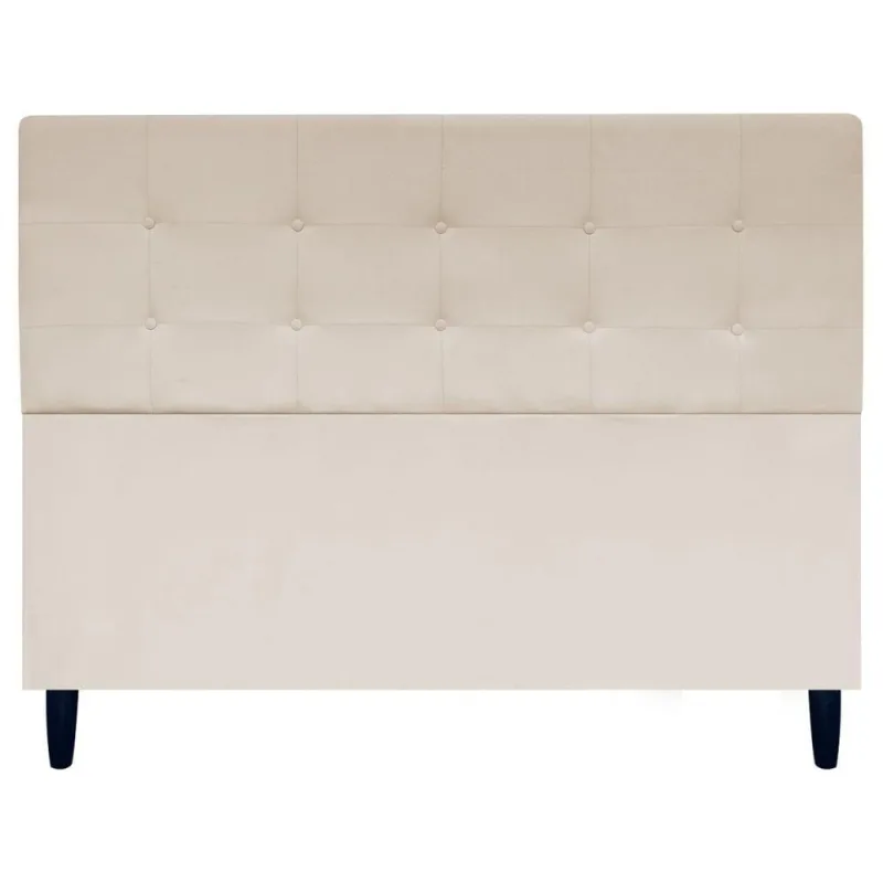Cabeceira Cama Ivy Para Cama Queen 160 Cm Suede Bege, Suede - OUTRAS MARCAS - Móveis