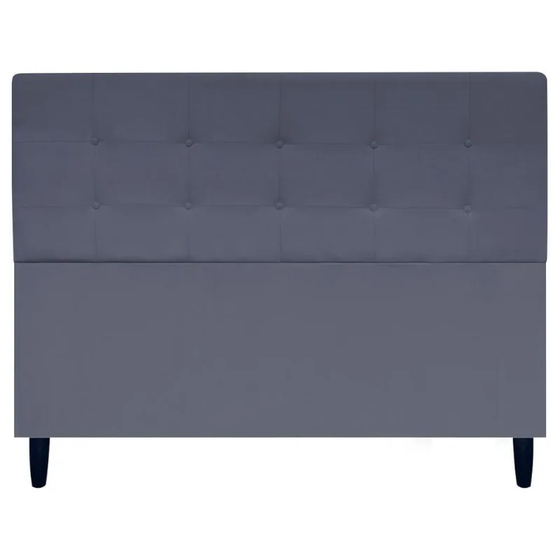 Cabeceira Cama Ivy Para Cama Queen 160 Cm Suede Cinza, Suede