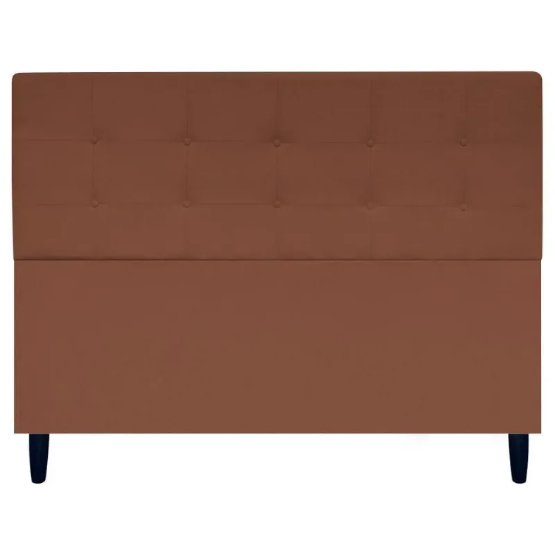 Cabeceira Cama Ivy Para Cama Queen 160 Cm Suede Terracota, Suede