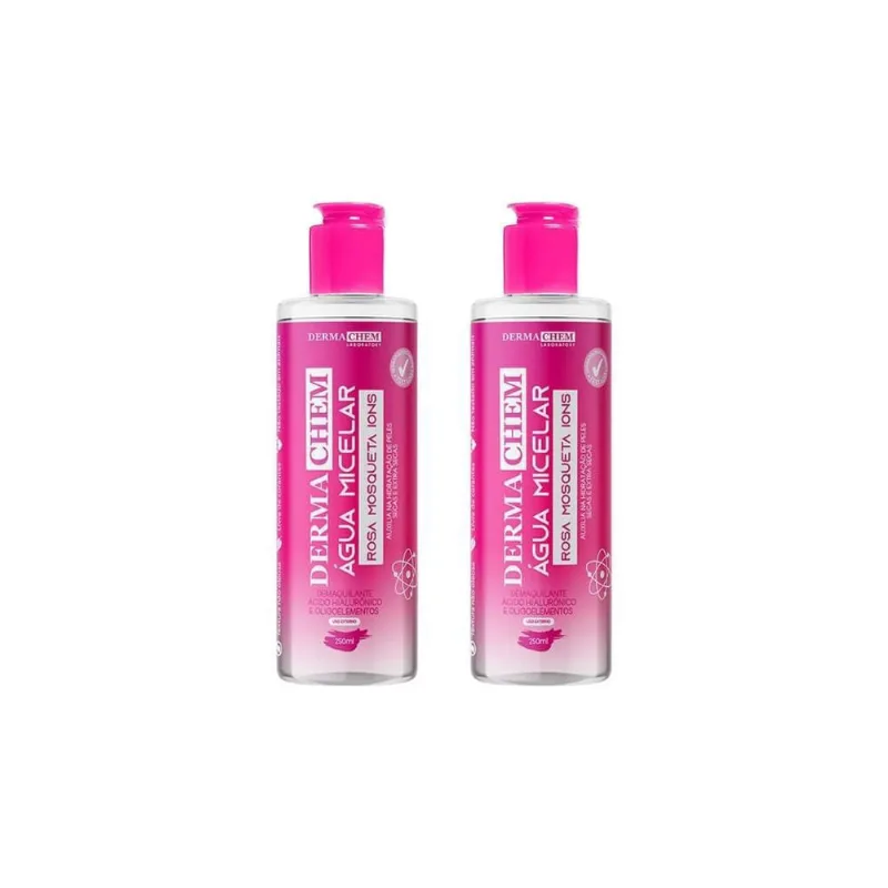 Agua Micelar Dermachem 250 Ml Rosa Mosqueta-Kit C/2Un