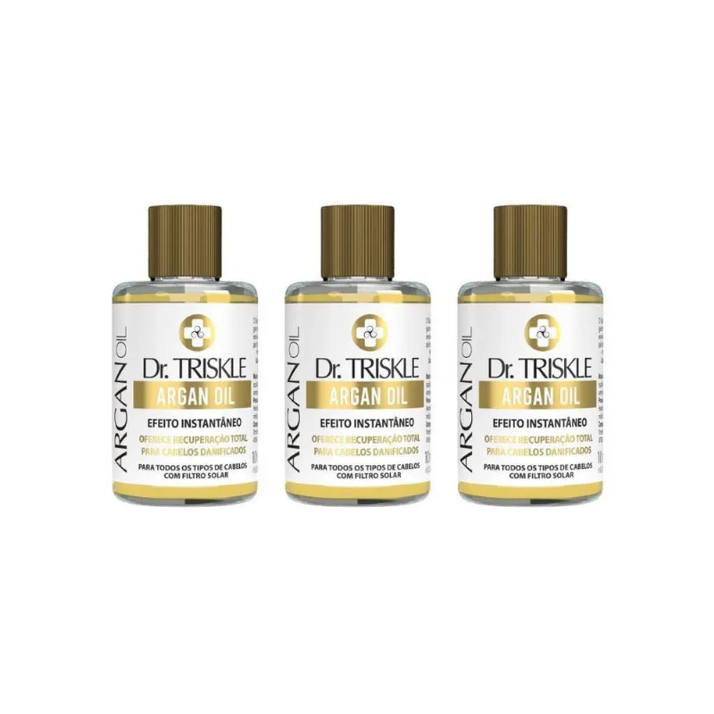Oleo Capilar Dr Triskle 10Ml Argan Oil - Kit Com 3Un