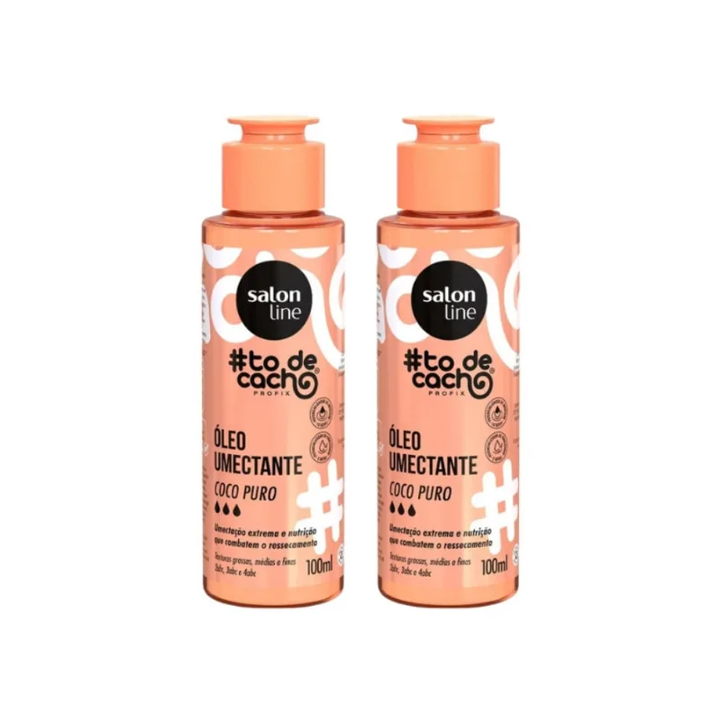 Oleo Capilar Salon Line Todecacho Coco Puro 120ml- Kit C/2un