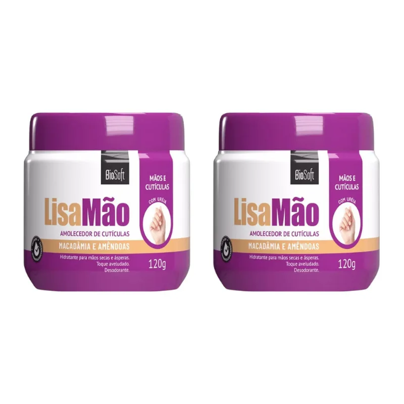 Creme Para Mãos Soft Hair 120g Mãos e Cutículas - Kit c/ 2un