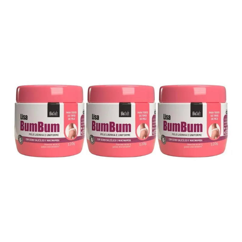 Creme Soft Hair 120G Lisa Bumbum Bio Soft-Kit C/3Un