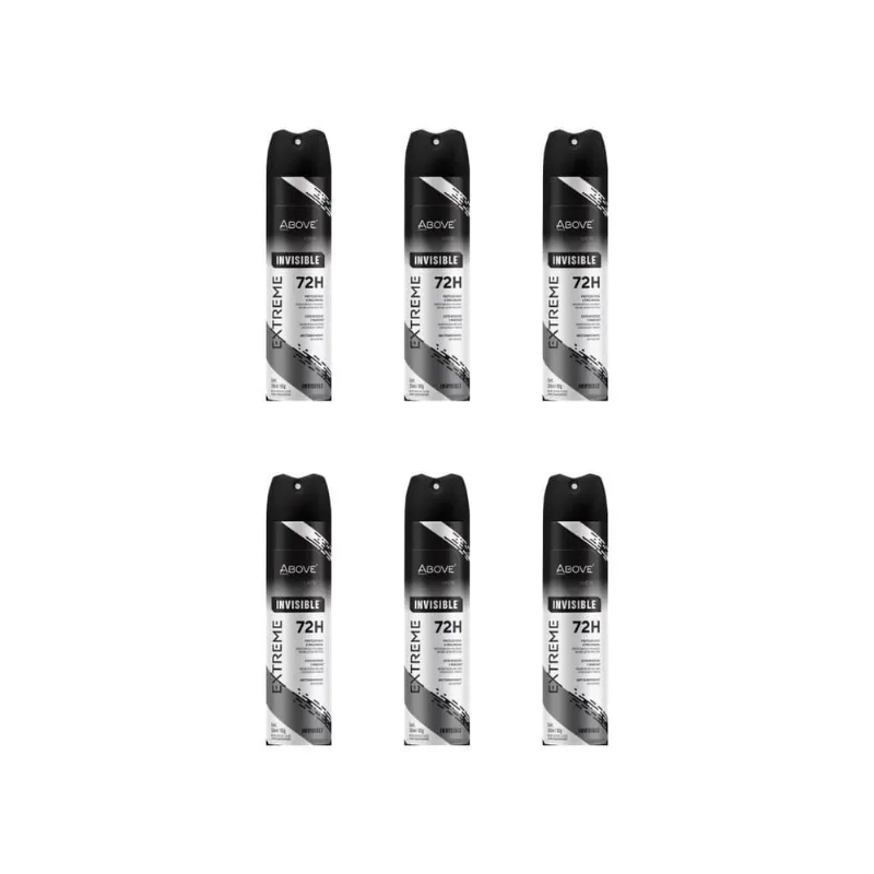 Desodorante Aero Above 150Ml Extreme Invisible 72H-Kit C/6Un