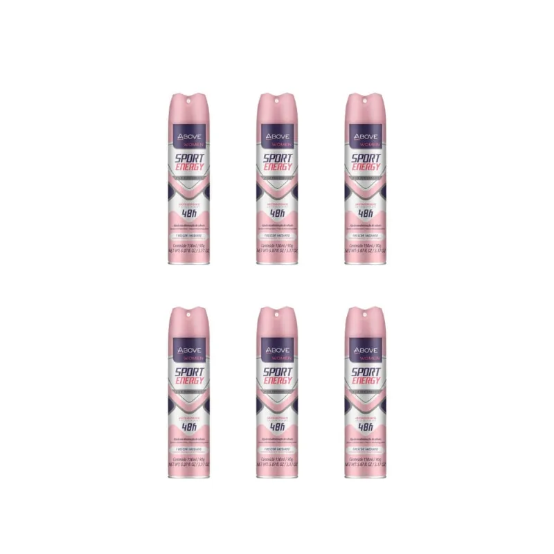 Desodorante Aero Above 150ml Fem Energy Woman-Kit C/6un