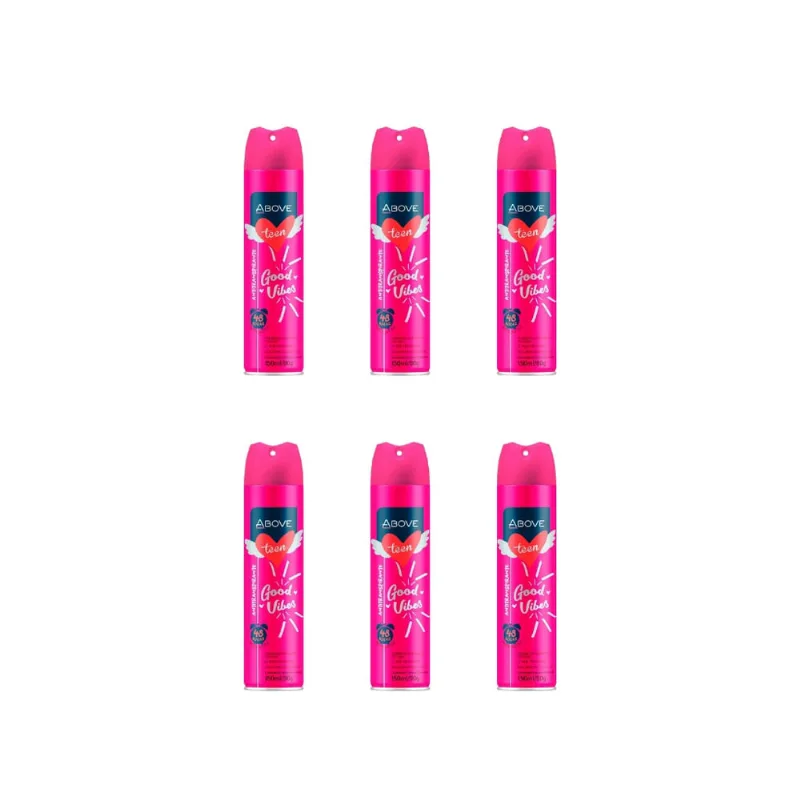 Desodorante Aero Above 150ml Fem Good Vibes-Kit C/6un