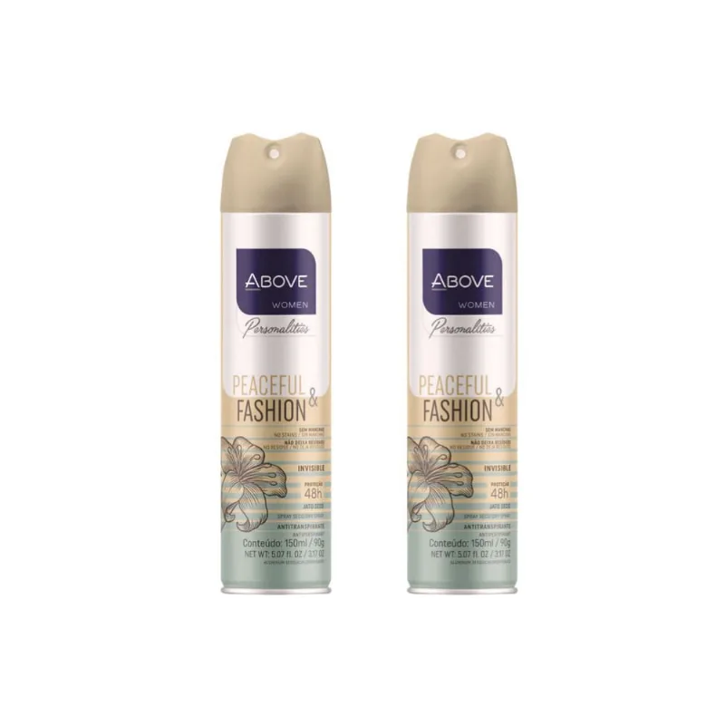 Desodorante Aero Above 150ml Fem Pers Peacefulfash Aco - Kit c/ 2un