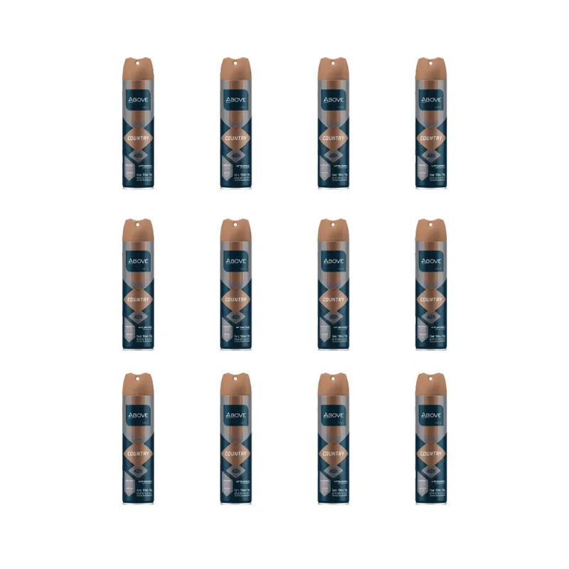Desodorante Aero Above 150ml Masc Anti Country-Kit C/12un