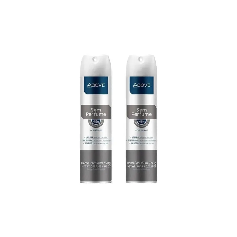 Desodorante Aero Above 150Ml Sem Perfume-Kit C/2Un