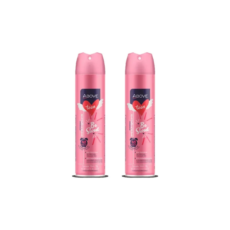 Desodorante Aero Above Teen Antit Be Sweet 150ml-Kit C/2un