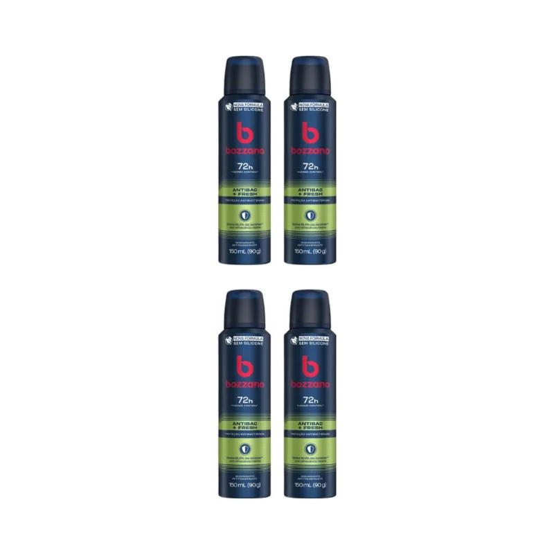 Desodorante Aero Bozzano 150ml Fresh-Kit C/4un
