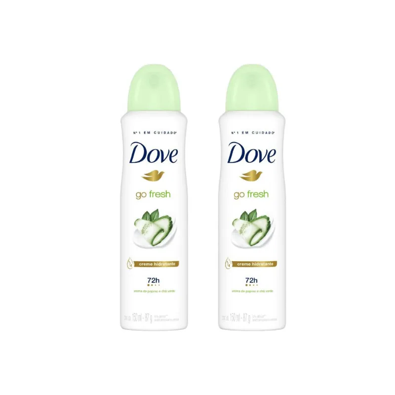 Desodorante Aero Dove 150ml Fem Go Fresh Pepino - Kit c/ 2un