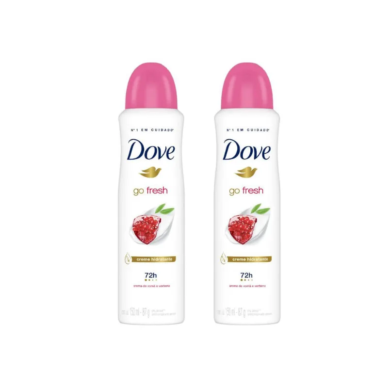 Desodorante Aero Dove 150ml Fem Go Fresh Roma/Verb-Kit C/2un