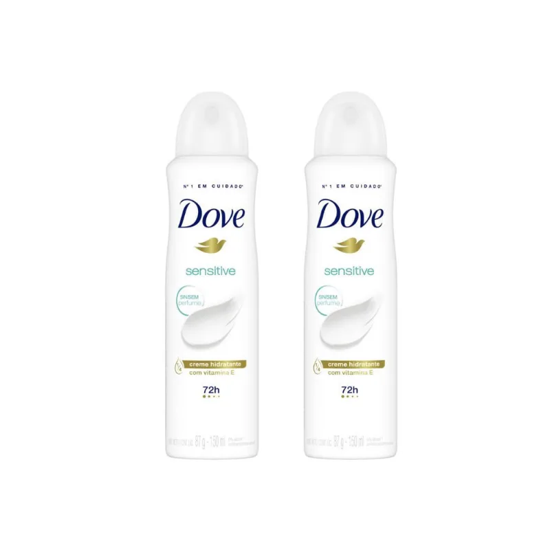 Desodorante Aero Dove 150ml Fem Sem Perfume - Kit c/ 2un