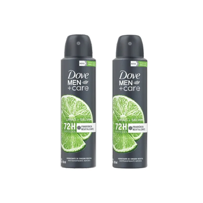 Desodorante Aero Dove 150ml Masc Limao e Salvia - Kit c/ 2un