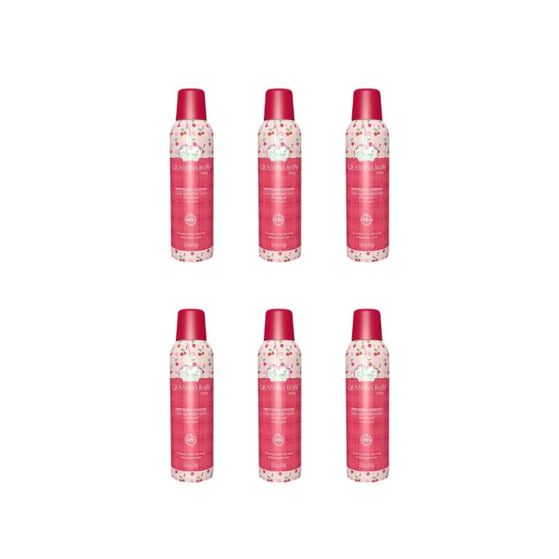 Desodorante Aero Giovanna Baby 150ml Cherry-Kit C/6un