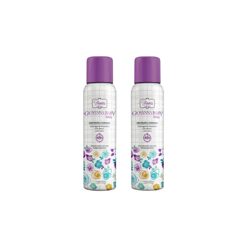 Desodorante Aero Giovanna Baby 150ml Fantasy-Kit C/2un