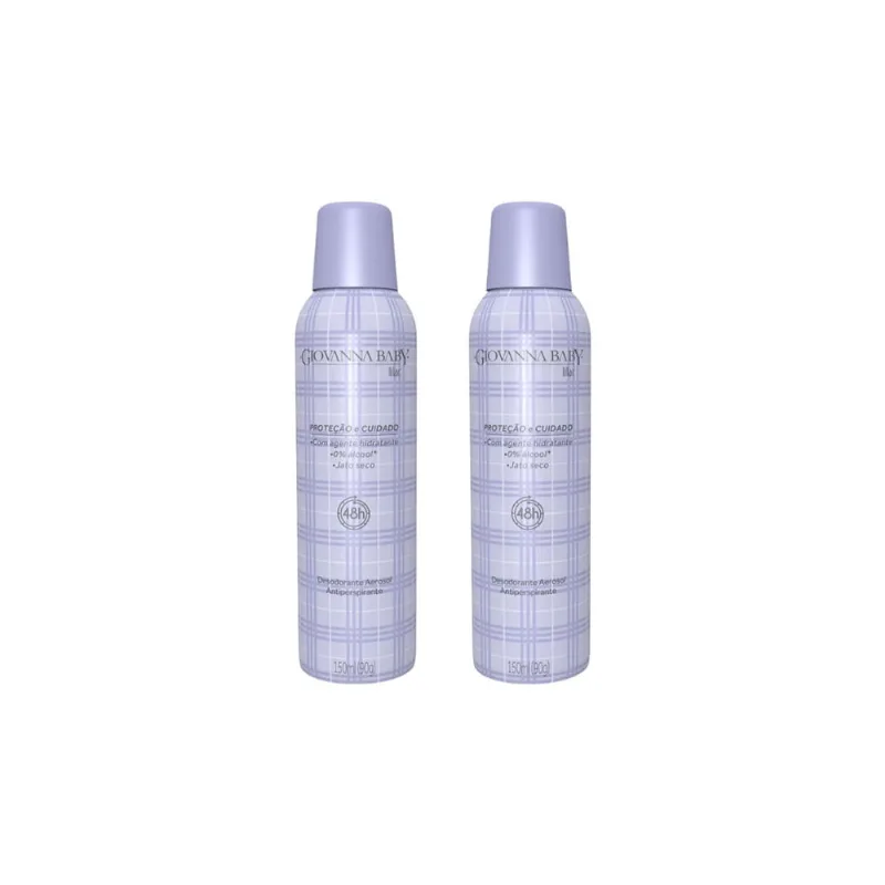 Desodorante Aero Giovanna Baby 150ml Lilac-Kit C/2un