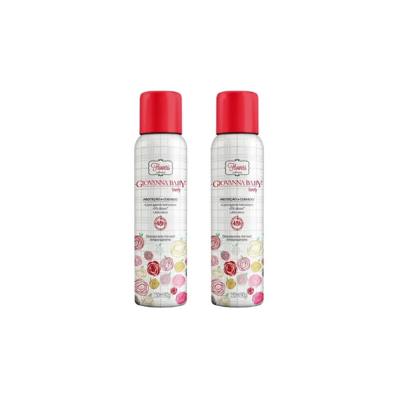Desodorante Aero Giovanna Baby 150ml Lovely-Kit C/2un