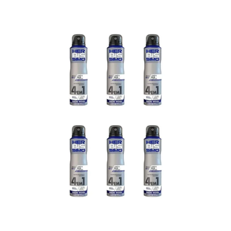 Desodorante Aero Herbíssimo Snow Moon 150Ml-Kit C/6Un