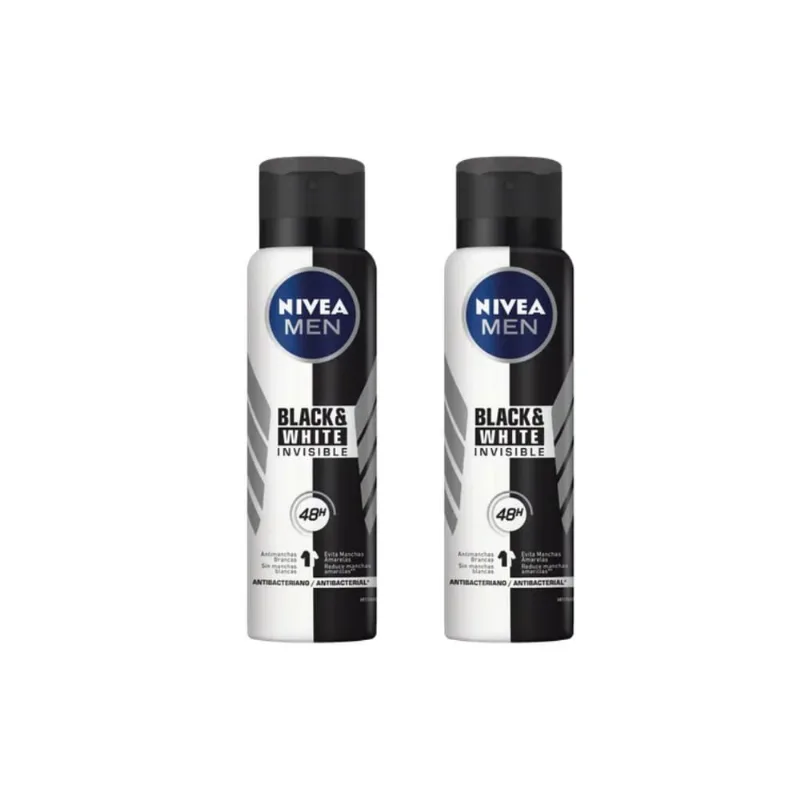 Desodorante Aero Nivea 150ml Black White Invisible-Kit2un