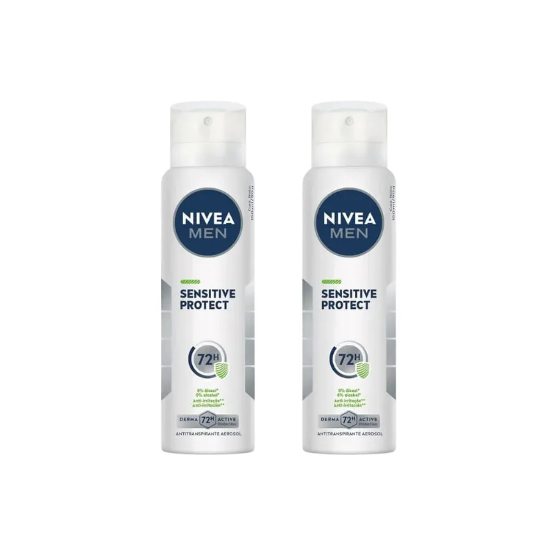 Desodorante Aero Nivea 150ml Masc Sensitive Protect - Kit2un
