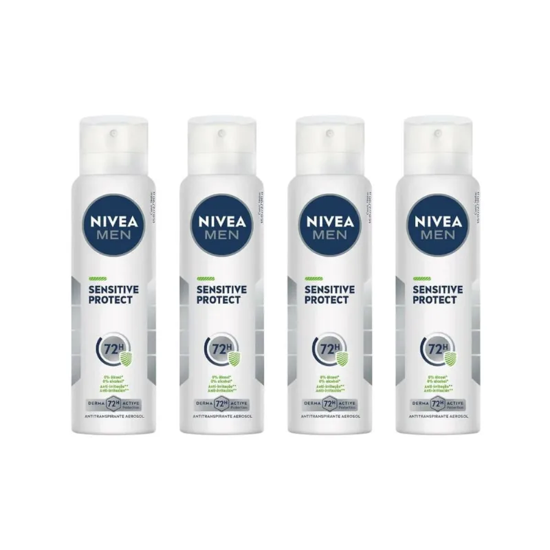 Desodorante Aero Nivea 150ml Masc Sensitive Protect - Kit4un