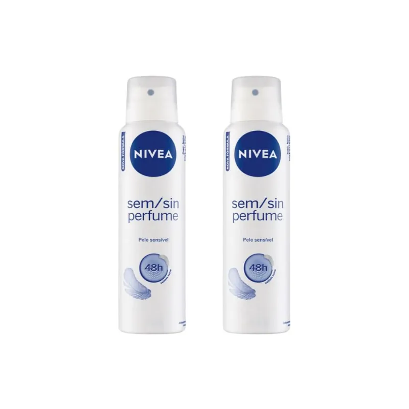 Desodorante Aero Nivea 150ml Sem Perfume Sensitive Pure-2un