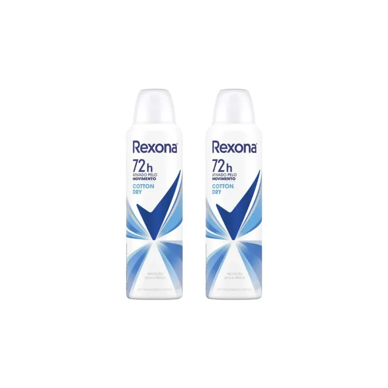Desodorante Aero Rexona 150ml Fem Cotton-Kit C/2un