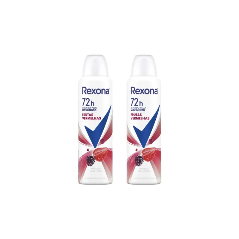 Desodorante Aero Rexona 150ml Fem Frutas Vermelhas-Kit C/2un