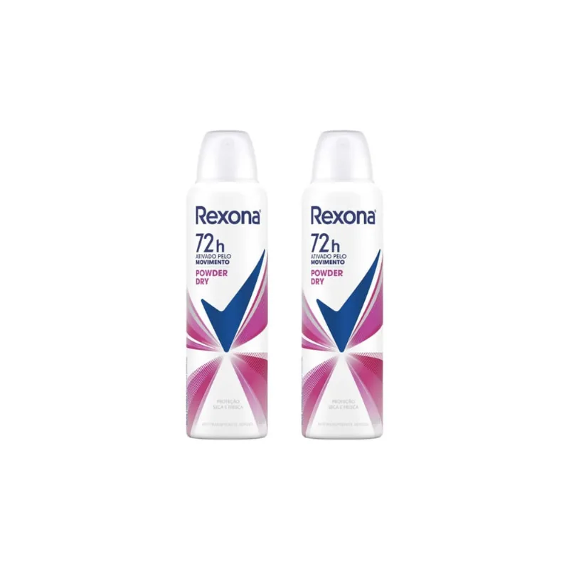 Desodorante Aero Rexona 150ml Fem Powder-Kit C/2un