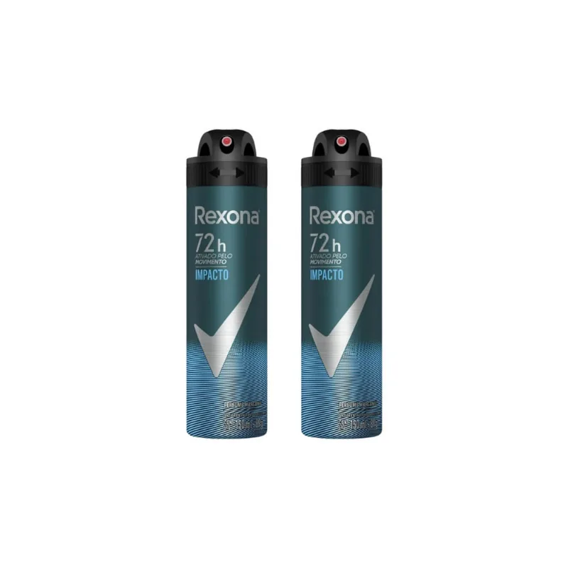 Desodorante Aero Rexona 150ml Masc Impacto-Kit C/2un
