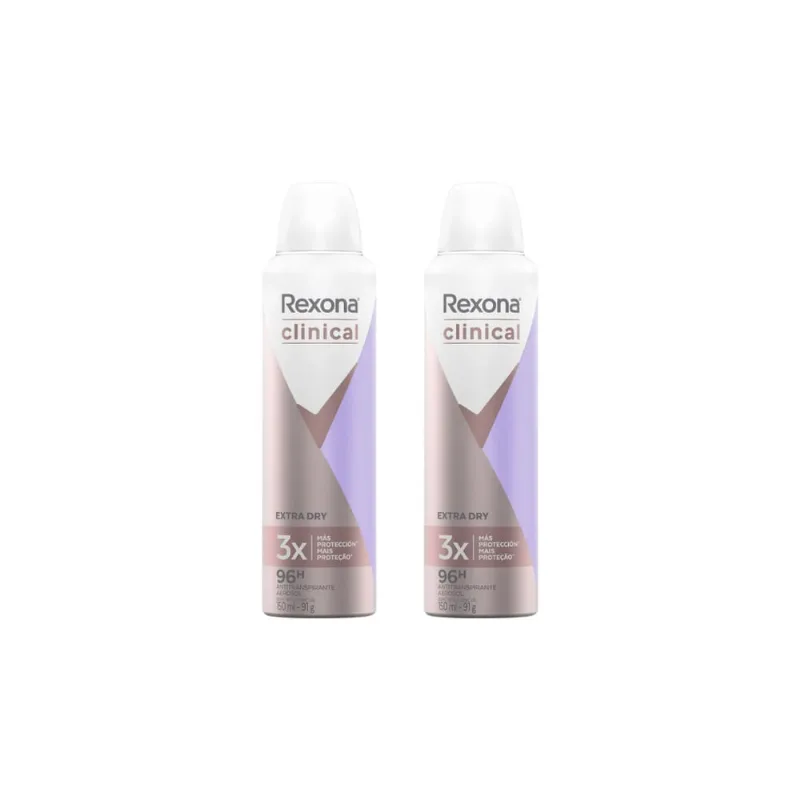 Desodorante Aero Rexona Clinical 150ml Fem Ext Dry-Kit C/2un
