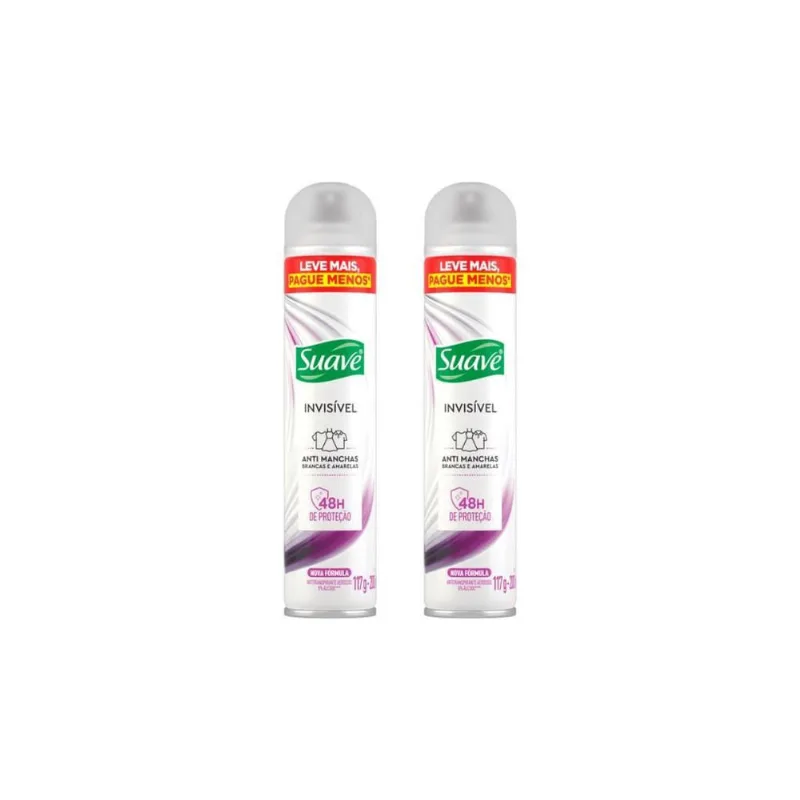 Desodorante Aero Suave 200Ml Invisible-Kit C/2Un