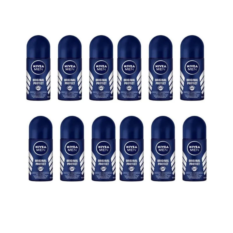 Desodorante Roll-On Nivea 50Ml Masc Protect-Kit12Un
